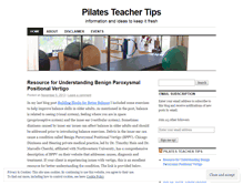 Tablet Screenshot of pilatesteachertips.com